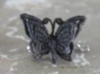 stoffen vlinder broche, Ophalen of Verzenden, Gebruikt, Goud, Zilver