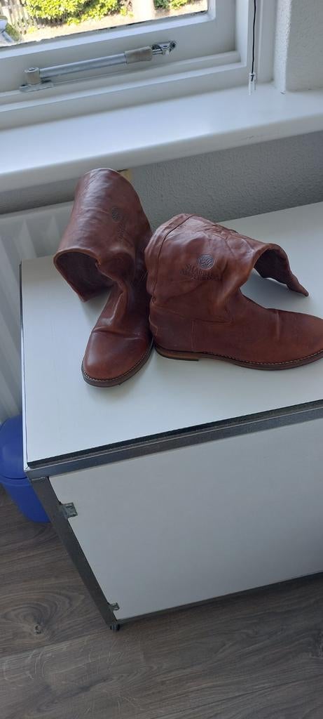 Cognac Shabbies Laarzen Maat 38 - Weinig Gedragen, Kleding | Dames, Schoenen, Hoge laarzen, Shabbies, Bruin, Ophalen of Verzenden