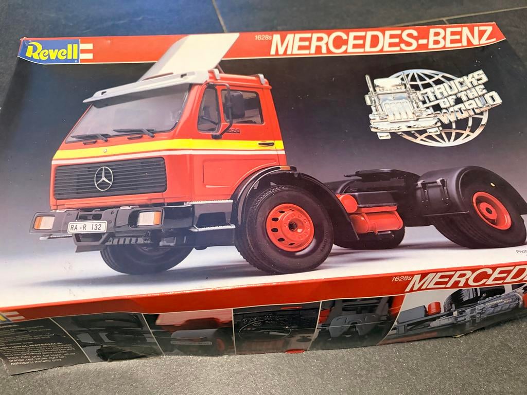 Mercedes-Benz 1628s Revell | Nr. 7409 | 1:25 Modelbouwkit, Hobby en Vrije tijd, Modelbouw | Auto's en Voertuigen, Ophalen of Verzenden