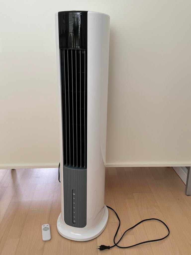 TORENVENTILATOR/LUCHTBEVOCHTIGER, Witgoed en Apparatuur, Ventilatoren, Ophalen, Ventilator met afstandsbediening, Gebruikt, Torenventilator