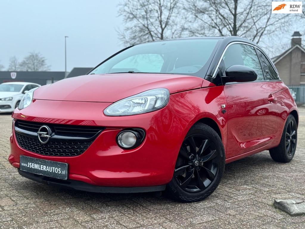 Opel ADAM RED&BLACK OPC-LINE GR.SCHERM AIRCO APK 26-03-2027, Auto's, Opel, Voorwielaandrijving, ADAM, Gebruikt, 4 cilinders