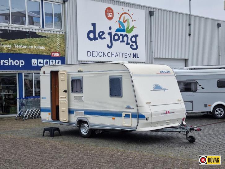 Adria Unica B 432 PX - Mover - Luifel, Caravans en Kamperen, Caravans, Bedrijf, tot en met 4, 750 - 1000 kg, Treinzit, Adria, Frans bed