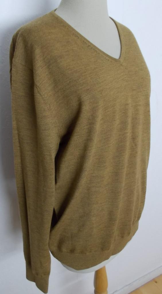 Bruine 100% merino wollen soepele trui van Jac Hensen! L, Kleding | Heren, Truien en Vesten, Zo goed als nieuw, Maat 52/54 (L)