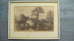 Giethoorn - grote ets, Antiek en Kunst, Kunst | Etsen en Gravures, Ophalen of Verzenden