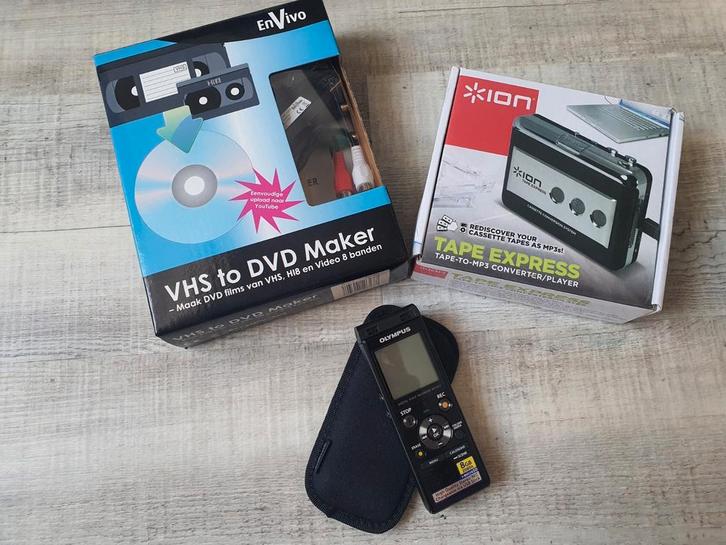 Olympus voice recorder   VHS to DVD   tape to MP3, Computers en Software, Overige Computers en Software, Zo goed als nieuw, Ophalen of Verzenden