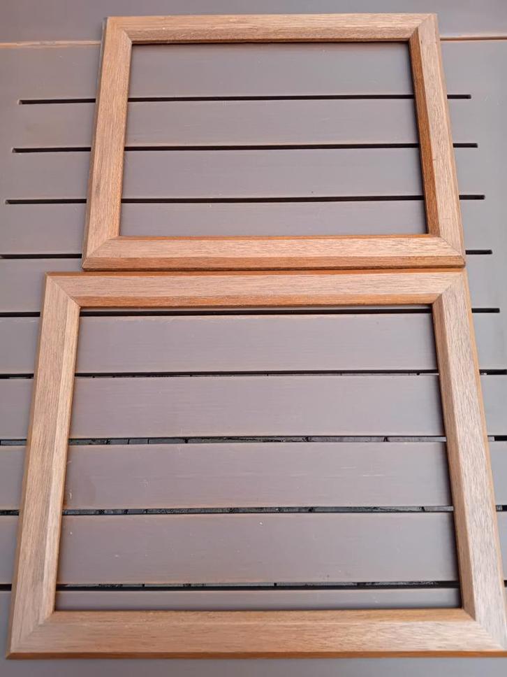2x Houten Schilderijlijst, Huis en Inrichting, Woonaccessoires | Lijsten, Zo goed als nieuw, Minder dan 50 cm, Minder dan 50 cm