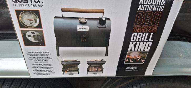 BBQ Smoker Grill King - Nieuw in doos, Tuin en Terras, Houtskoolbarbecues, Ophalen of Verzenden