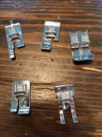 5 naaivoetjes husqvarna metaal, Hobby en Vrije tijd, Naaimachines en Toebehoren, Ophalen of Verzenden, Toebehoren, Husqvarna