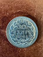 10 cent 1941, Postzegels en Munten, Munten | Nederland, Zilver, Ophalen of Verzenden, 10 cent, Koningin Wilhelmina