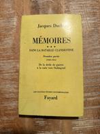 Mémoires dans la bataille clandestine, première partie -, Boeken, Jacques Duclos, Ophalen of Verzenden, Algemeen, Tweede Wereldoorlog