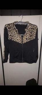 Tijgerprint Vest, Ophalen of Verzenden, Gedragen, Maat 38/40 (M), Zwart