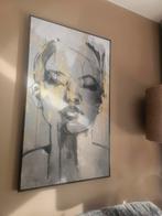 Groot canvas schilderij met lijst., Ophalen, Zo goed als nieuw