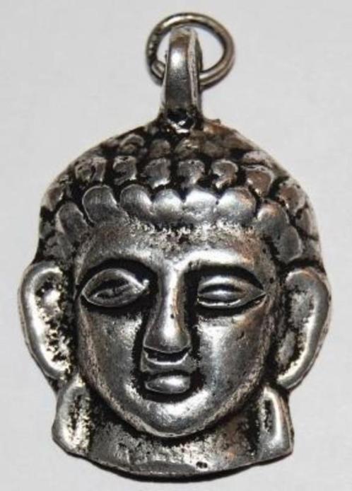 Boeddhahoofd hangertje van zilver, Sieraden, Tassen en Uiterlijk, Kettinghangers, Nieuw, Zilver, Zilver, Kruis of Symbool, Ophalen of Verzenden