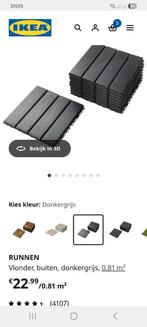 Runnen ikea vlondertegels donker grijze en beige, Tuin en Terras, Ophalen, Gebruikt