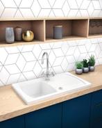 Nostalgische keukenkraan, tweeknops mengkraan, Ixia chroom, Verzenden, Nieuw