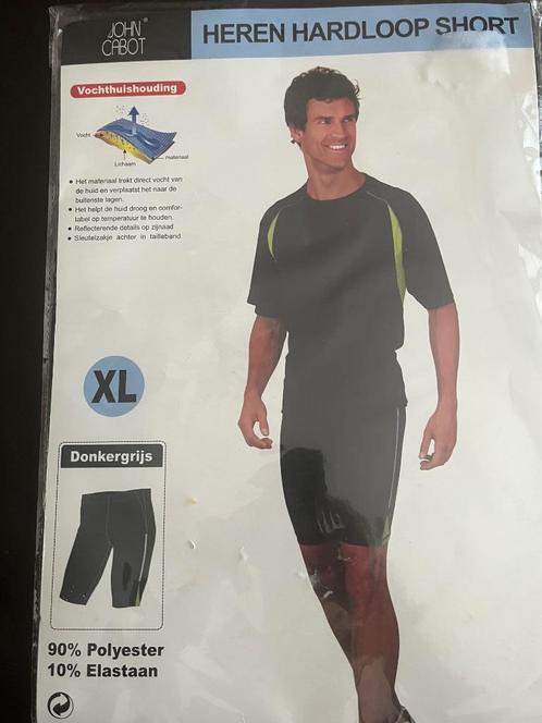 Sportshirt + Sportshort XL - Nieuw!, Kleding | Heren, Sportkleding, Nieuw, Algemeen, Maat 56/58 (XL), Zwart, Ophalen of Verzenden