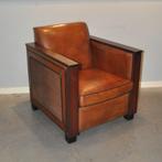 Calais, een schapenleren fauteuil met houten leuningen, Antiek en Kunst, Ophalen