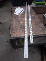 Handson rail systeem enkel wit, Huis en Inrichting, Woonaccessoires | Wandplanken en Boekenplanken, Ophalen