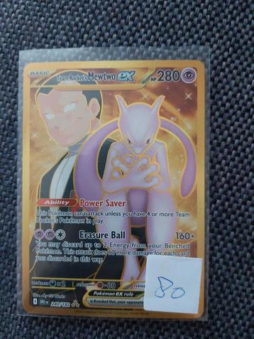 Team rockets Mewtwo gold #240 Destined Rivals beschikbaar voor biedingen