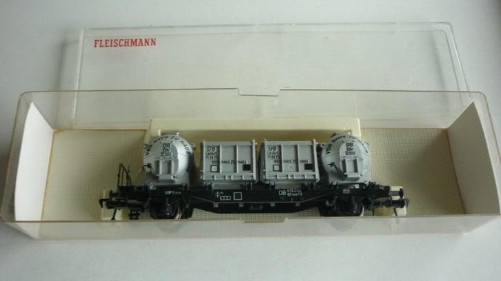 Fleischmann H0 5230 von Haus zu Haus containerwagon in ovp, Hobby en Vrije tijd, Modeltreinen | H0, Gebruikt, Wagon, Gelijkstroom
