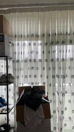 Voetbal Gordijnen Moet Nu Weg!, Huis en Inrichting, Ophalen of Verzenden, Gebruikt, Wit, 200 cm of meer