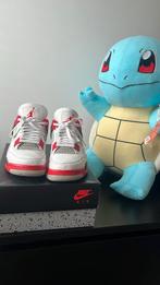 Jordan 4 fire red, Gedragen, Ophalen of Verzenden, Wit