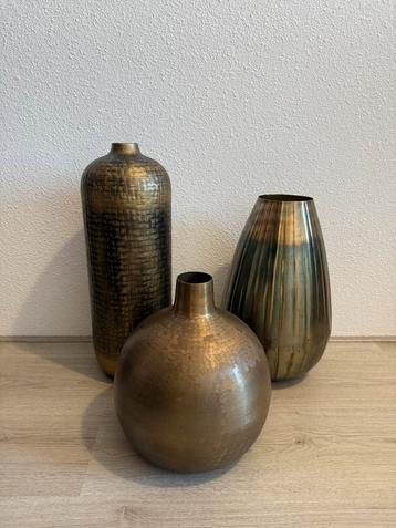 Sier vazen goud 3 stuks beschikbaar voor biedingen