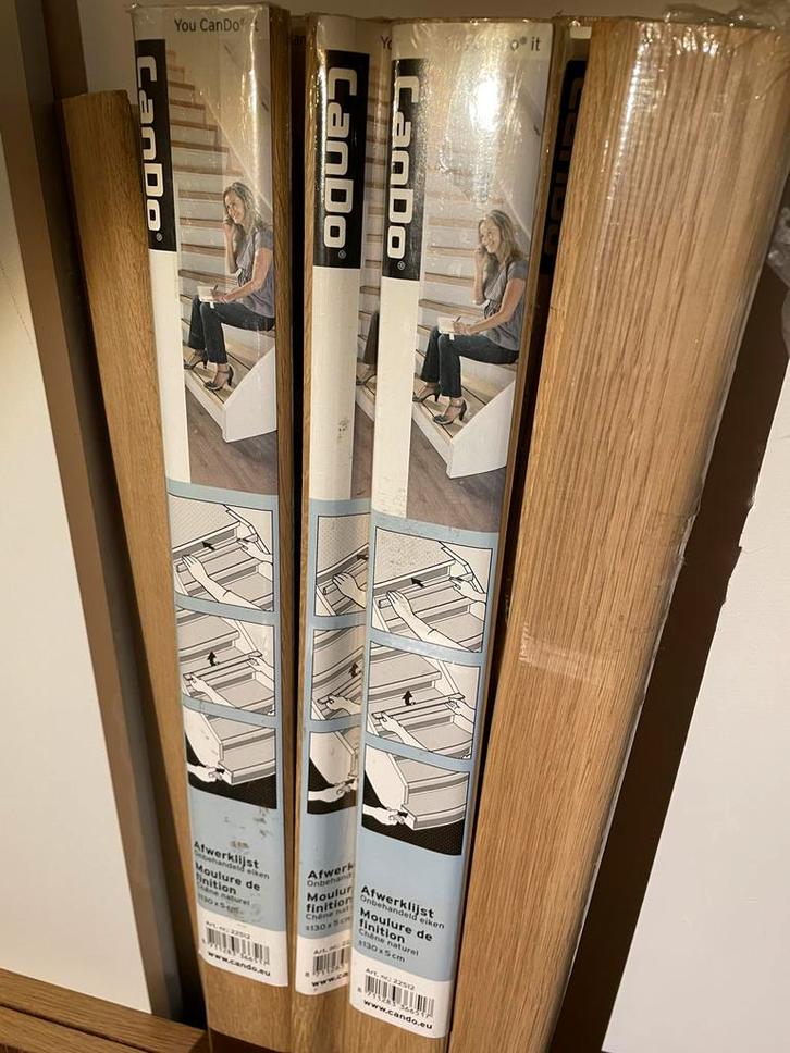 3x Cando Eiken Overzettredes 100x30cm - Nieuw in Verpakking, Doe-het-zelf en Verbouw, Hout en Planken, Nieuw, Plank, Eiken, Minder dan 200 cm
