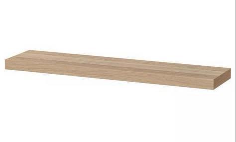Zwevende Wandplank l  Eikenfineer 110x23 cm, Huis en Inrichting, Woonaccessoires | Wandplanken en Boekenplanken, Gebruikt, Ophalen