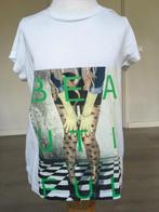 OUTFITTERS NATION shirt wit met print NIEUW maat 140 D23, Meisje, Nieuw, Ophalen of Verzenden, Shirt of Longsleeve