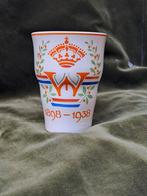 Beker Wilhelmina 1898-1938, Ophalen of Verzenden, Zo goed als nieuw, Nederland, Servies