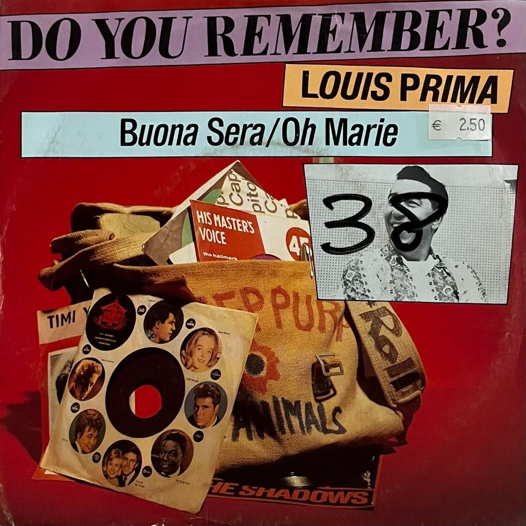 Louis Prima - Buena sera / Oh Marie, Cd's en Dvd's, Vinyl Singles, Gebruikt, Voor 1960, 7 inch, Single