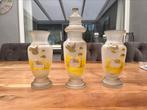 Set vazen van opaline glas, Ophalen of Verzenden