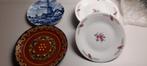 6 dessertbordjes, decoratief bord en delfts blauw bord, Huis en Inrichting, Keuken | Servies, Ophalen, Zo goed als nieuw, Bord(en)