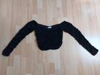 Zwart off shoulders top *Loavies*, Maat 38/40 (M), Zwart, Ophalen of Verzenden, Lange mouw