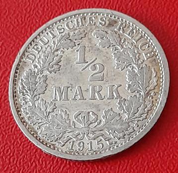 Duitsland ½ mark 1915 A beschikbaar voor biedingen
