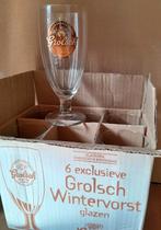 6 x Grolsch Wintervorst Glazen nieuw in doos, Ophalen of Verzenden, Zo goed als nieuw, Glas of Glazen, Grolsch