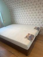 Boxspring, Huis en Inrichting, Slaapkamer | Boxsprings, Bruin, 210 cm, Tweepersoons, Ophalen of Verzenden