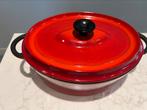 Nomar Doufeu braadpan 29 cm in heel goede staat, Gietijzer, Ophalen of Verzenden, Zo goed als nieuw, Staub