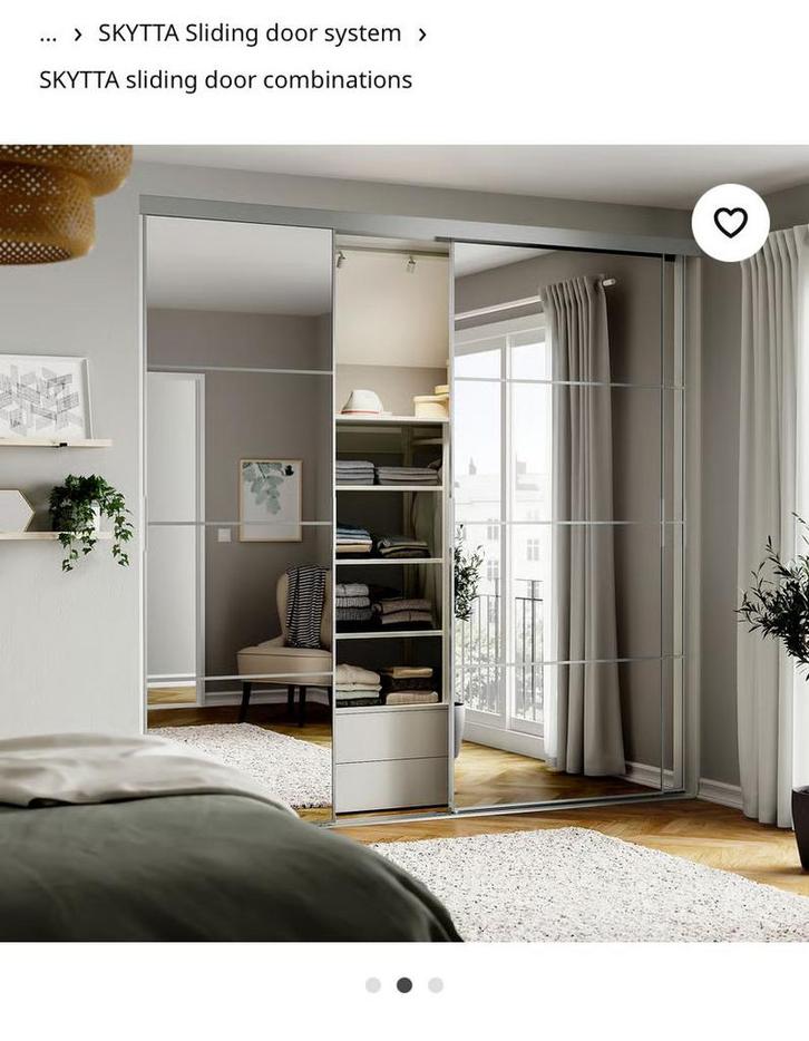 IKEA Skytta Schuifdeuren - Nieuw in Verpakking!, Huis en Inrichting, Kasten | Kledingkasten, Nieuw, 200 cm of meer, 25 tot 50 cm