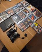 PS2 met 16 Games, 2 Controllers & Memory Cards, Gebruikt, Overige genres, 2 spelers, Eén computer