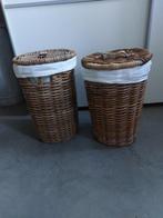 2 rieten manden/wasmanden., Ophalen, Zo goed als nieuw, Rond, Riet