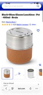 Black+Blum glazen lunchbox 450 ml, Ophalen of Verzenden, Zo goed als nieuw, Overige typen