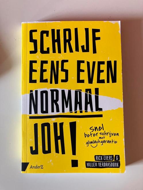 Schrijf eens even normaal, joh! - R. Evers - W. Verdaasdonk, Boeken, Advies, Hulp en Training, Zo goed als nieuw, Ophalen of Verzenden