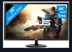 Asus 28 inch 4K monitor + monitor standaard, Computers en Software, Monitoren, HDMI, Asus, 1 tot 2 ms, LED