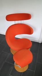 Stokke Peel fauteuil met hocker., Huis en Inrichting, Verzenden, Gebruikt