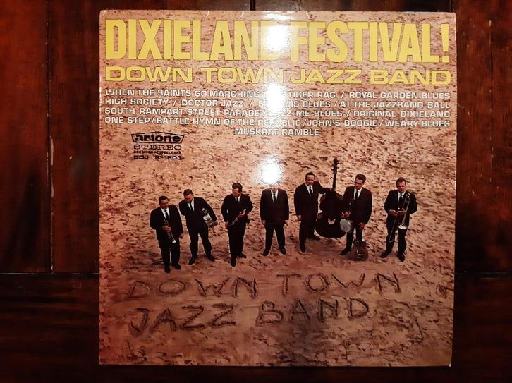 LP Down town jazzband / Dixieland festival (1969), Cd's en Dvd's, Vinyl | Jazz en Blues, Gebruikt, Jazz, 1960 tot 1980, 12 inch