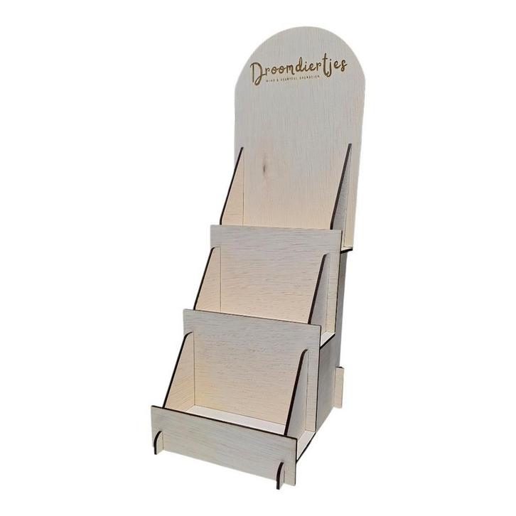 Kaartendisplay / kaartenrek 14,5cm gepersonaliseerd, Tuin en Terras, Ligbedden, Nieuw, Hout, Ophalen of Verzenden