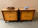Vintage nachtkastjes, Huis en Inrichting, Slaapkamer | Nachtkastjes, Ophalen, Studio Larilo, Studiolarilo@gmail.com, Zo goed als nieuw