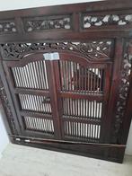 Antieke Indische spiegel, Antiek en Kunst, Ophalen, Rechthoekig